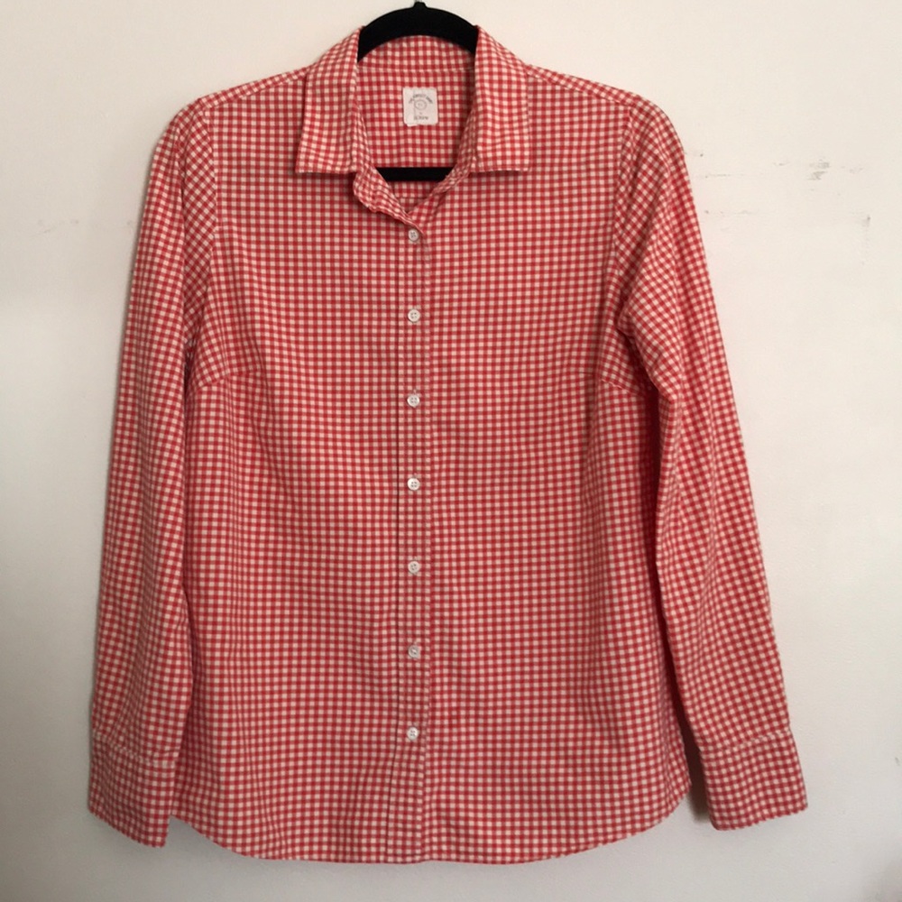J. Crew Orange Button down Fall - Picture 2 of 4